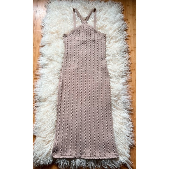 Moving sale! GUC Knit Maxi Halter Dress Miss Love Small Minor Flaw See Last Pic - Picture 4 of 10